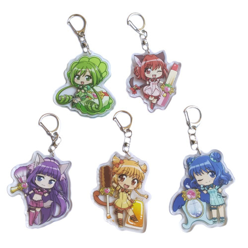 5Pcs TK Mew Mew Keychain