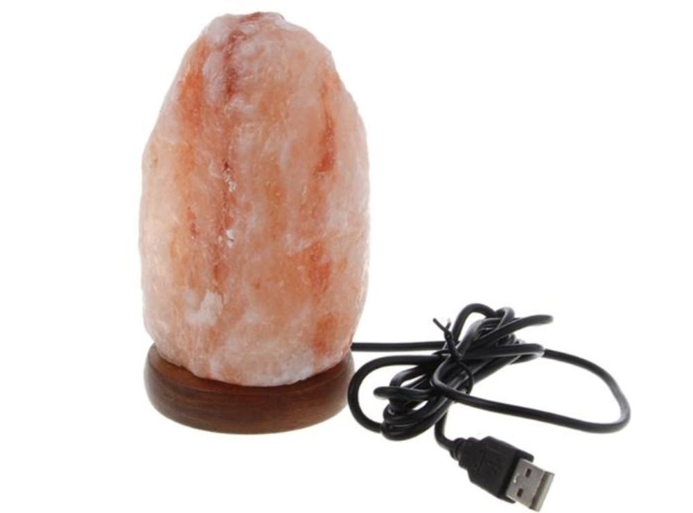 Natural Himalayan Salt Lamp Night Light USB