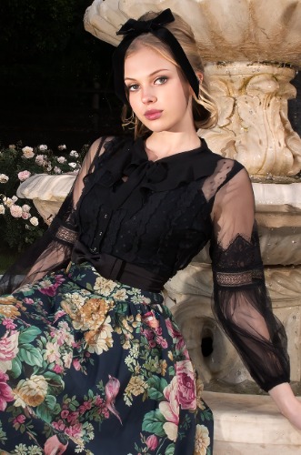 Tapestry Tulle Blouse | 8