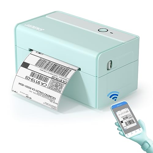 JADENS Bluetooth Thermal Label Printer -Wireless Shipping Label Printer for Small Business & Package, USPS, Etsy, Amazon, Compatible with iPhone, Windows, Android, 4x6, Label Maker, Green - Green