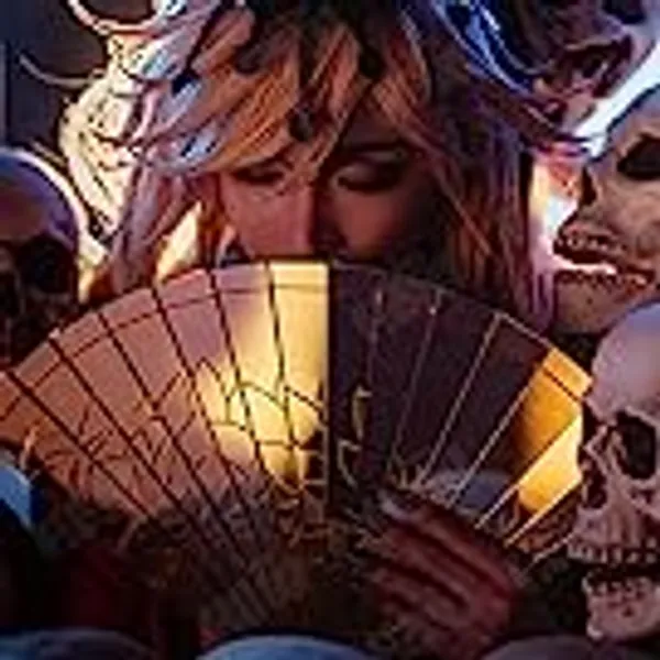 HSIU Douma cosplay fan Wig Animation Demon Slayer Cosplay Wig Halloween Party Fiber Synthetic long wig (Prop folding fan)