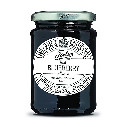 Tiptree Wild Blueberry Preserve, 12 Ounce Jar - Preserve - Wild Blueberry Preserve - 12 Ounce (Pack of 1)
