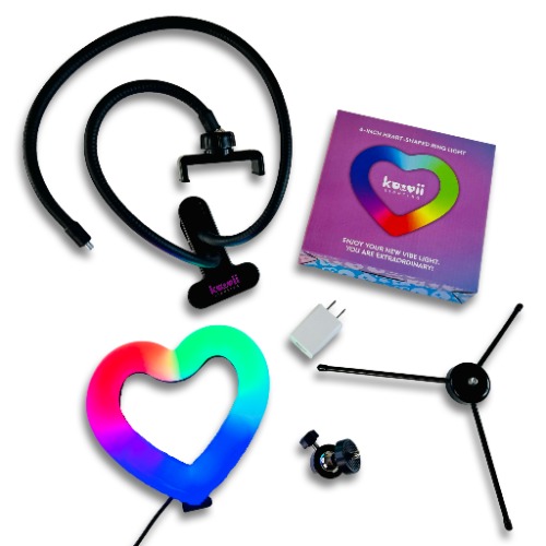 Small Heart Ring Light RGB+ 6" | Creator Kit