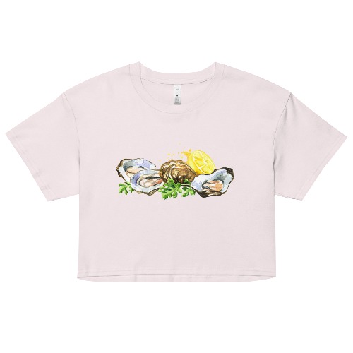 Oysters App Crop Top - Orchid / L