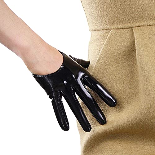 Faux Leather Gloves