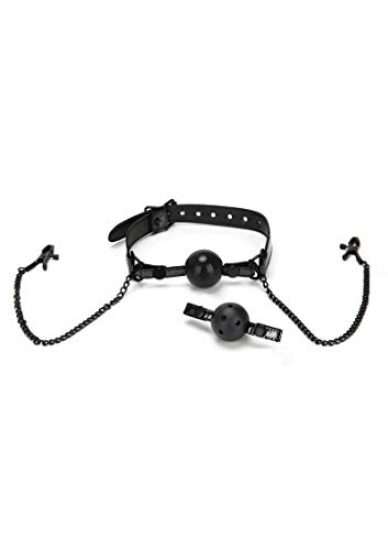 Gag with Nipple Clips