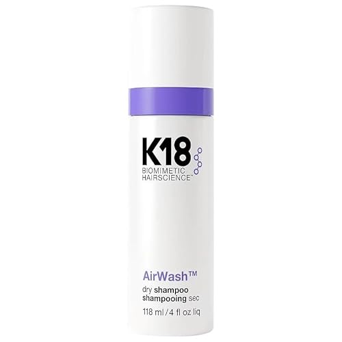 K18 AirWash™ Dry Shampoo, Non-Aerosol, Balances Scalp & Controls Excess Oil Production, 4 Fl Oz