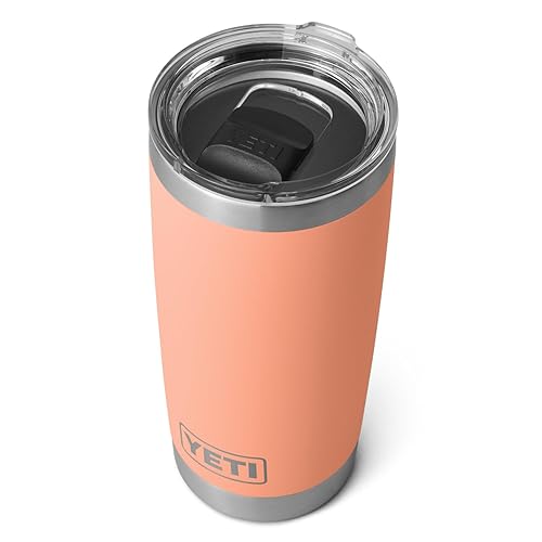 YETI Rambler 20 oz Stainless Steel Vacuum Insulated Tumbler w/MagSlider Lid - Low Country Peach - 1 Count (Pack of 1)