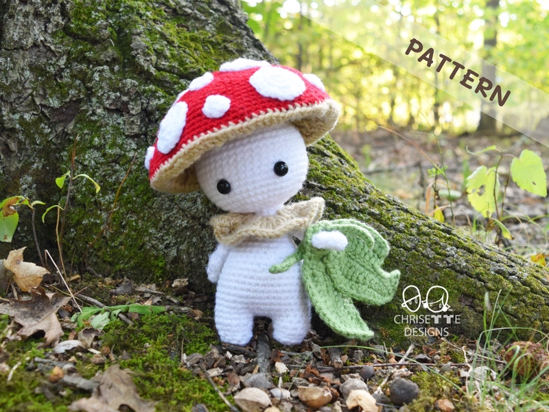 Crochet Mushroom doll PATTERN, Prince KINOKO, interactive mushroom decor, amigurumi, diy English Pattern