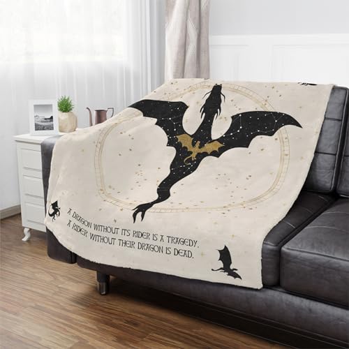 Reading Minky Fleece Blanket/Fourth Wing Gift for Reader/Fourth Wing Inspired Blanket/Cozy Blanket Gift