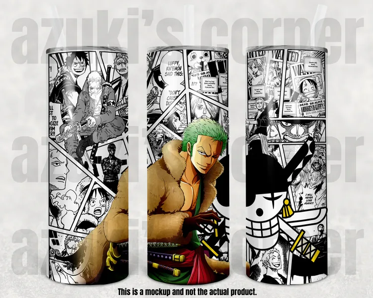 Anime Tumbler, Anime Cup, Manga Panel Tumbler, Manga Shounen Tumbler - 20oz #14