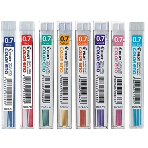 Pilot PLCR-7-SL Pack of 12 Eno Leads 0.7 mm, Blue 6 Count (Pack of 8)