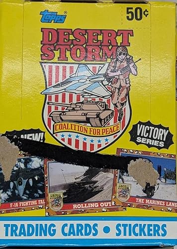 Topps Desert Storm Coalition for Peace Trading Cards Box - 36 Count (288 Pieces)