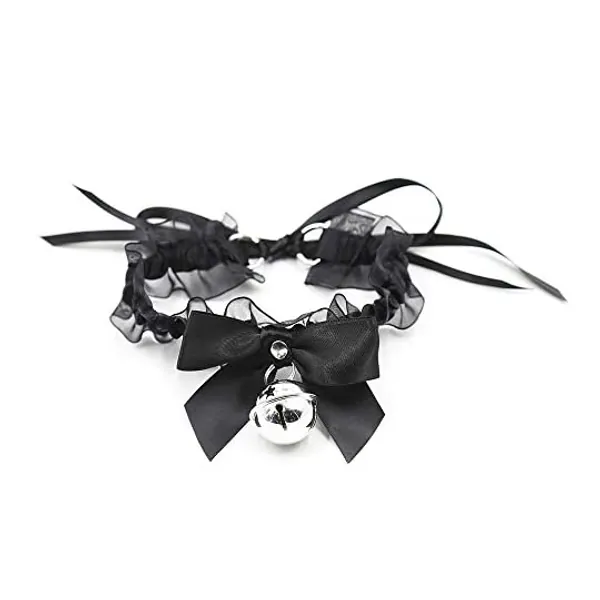 
                            Black Punk Choker Charm Stretch Gothic Tattoo Chokers Necklace Set for Women Girls
                        