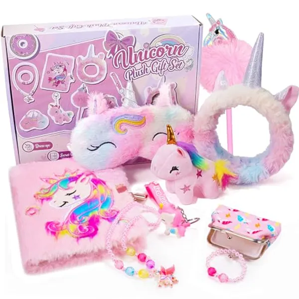 HappyKidsClub Unicorn Gifts for Girls, Birthday Gifts for Girls Toys Age 3-12 Year Old Girls Gifts for 4-12 Year Olds Girls Birthday Presents Toys for 3-14 Year Old Girls Christmas Xmas Gifts for Kids