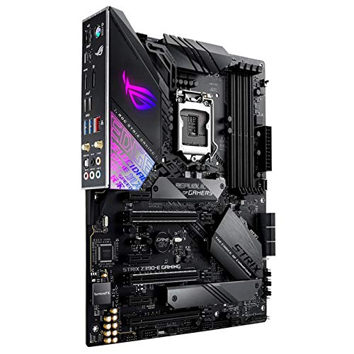 ASUS ROG Strix Z390-E Gaming LGA1151 (Intel 8. und 9. Generation) ATX DDR4 DP HDMI M.2 USB 3.1 Gen2 802.11 AC Wi-Fi-Motherboard, Schwarz - Motherboard