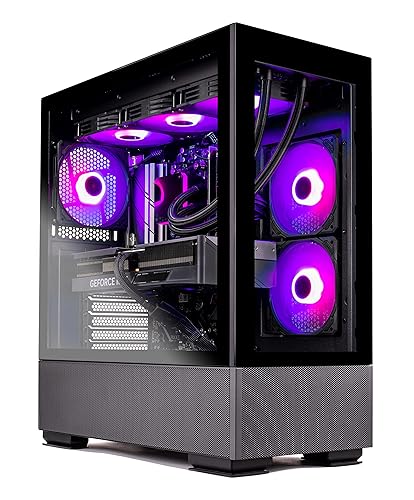 Skytech Gaming Azure Gaming PC Desktop – Intel Core i9 13900K 3.0 GHz, NVIDIA RTX 4090, 2TB NVME Gen4 SSD, 64GB DDR5 RAM RGB, 1000W Gold PCIE 5.0 PSU, 360mm AIO, 11AC Wi-Fi, Windows 11 Home 64-bit - 13900K | 4090