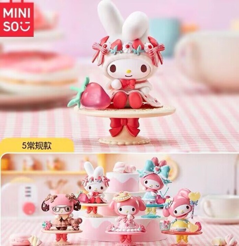 Miniso My Melody's Afternoon Tea Series Confirmed Blind Box Figures Toys