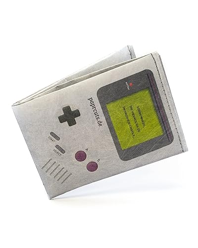 Paprcuts RFID Portemonnaie Game Boy | Geldbeutel Für 12 Karten, Scheine & Münzen | 100% Vegan | Wasserabweisend, Stabil & Reißfest | Unisex - Game Boy