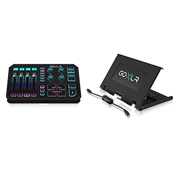TC Helicon GoXLR Revolutionary Online Broadcaster Platform & TC Helicon GoXLR DESK STAND All-Metal Adjustable Desk Stand for GoXLR