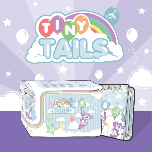 ABU TinyTails | Pack - 10 Diapers / Medium / Not Scented