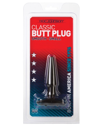 Classic Butt Plug - Black / Small