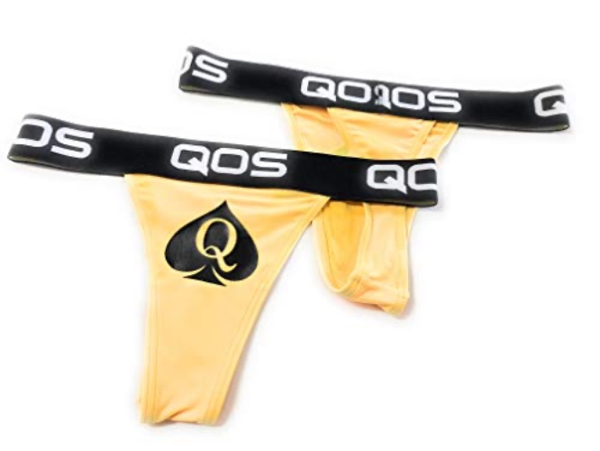 Alternative Intentions QUEEN OF SPADES QOS SEXY LADIES SPORTS BRAZILIAN THONG - Vixen Yellow - Medium