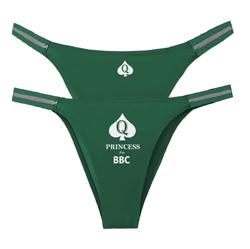 BBC QUEEN OF SPADES QOS SEXY Women's Panties Thongs Underwear - Medium - Green