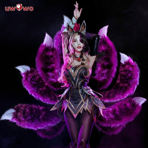 【In Stock】Uwowo Game League of Legends Coven Ahri Halloween Cosplay Costume - L