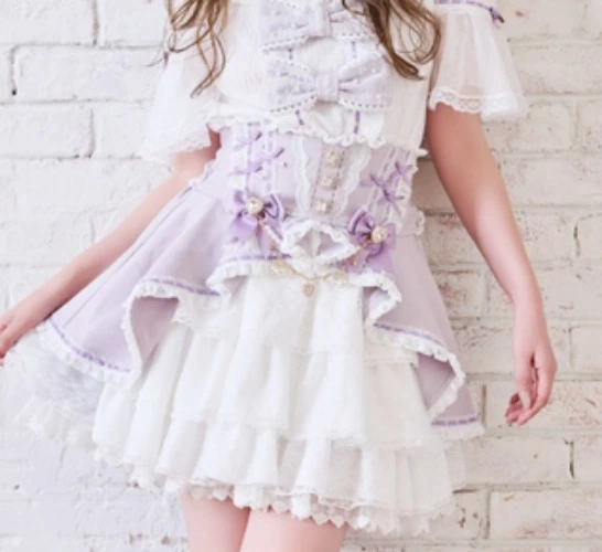 LIZ LISA Lavender Ladder Cache-coeur skirt