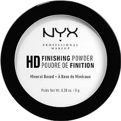 NYX PROFESSIONAL MAKEUP HD Finishing Powder, Pressed Setting Powder - Translucent - Translucent