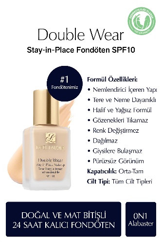Estee Lauder Double Wear Stay In Place Makeup Fondöten 0n1