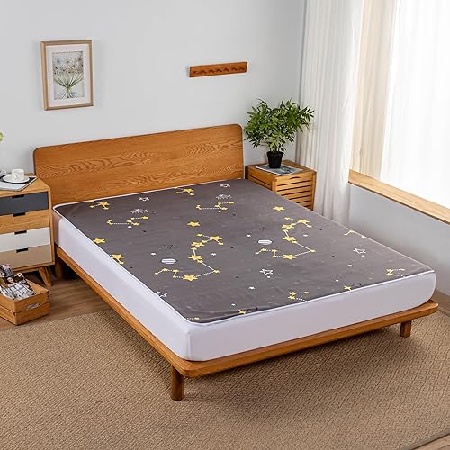 WenBags Bed Pads for Incontinence Washable,60 * 80 inches Large Reusable Waterproof Mattress Protector Pad,Pee Pads for Adults Elderly Pets or Kids Bed Wetting Protection, Hospital (Polyester) - Polyester Blend - 60*80