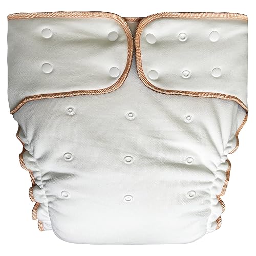 Adult Fitted Cloth Diaper: Incontinence Special Needs Washable Protective Briefs for Women and Men (Fitted Diaper, Large) - Fitted Diaper (No Insert) - Large