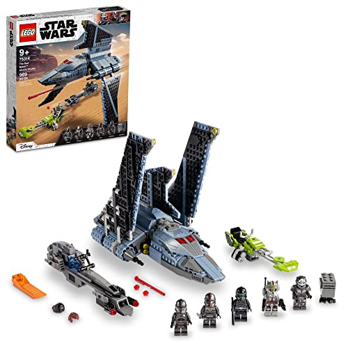 LEGO Star Wars The Bad Batch Attack Shuttle 75314 Awesome Toy Building Kit with 5 Minifigures; New 2021 (969 Pieces) - Frustration-Free Packaging