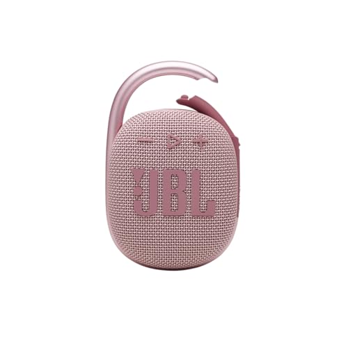 JBL Clip 4 - Portable Mini Bluetooth Speaker, big audio and punchy bass, integrated carabiner, IP67 waterproof and dustproof, 10 hours of playtime, speaker for home, outdoor and travel (Pink) - Pink