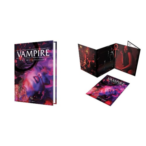 Vampire: The Masquerade 5th Edition Roleplaying Game Core Rulebook & Vampire: The Masquerade 5th Edition Roleplaying Game Storyteller Screen and Toolkit - 