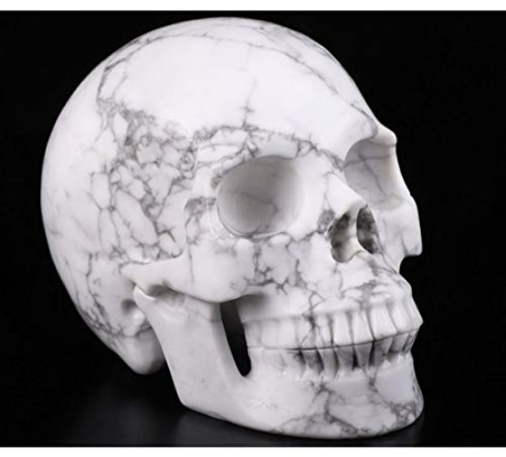 5.0" Howlite Crystal Skull