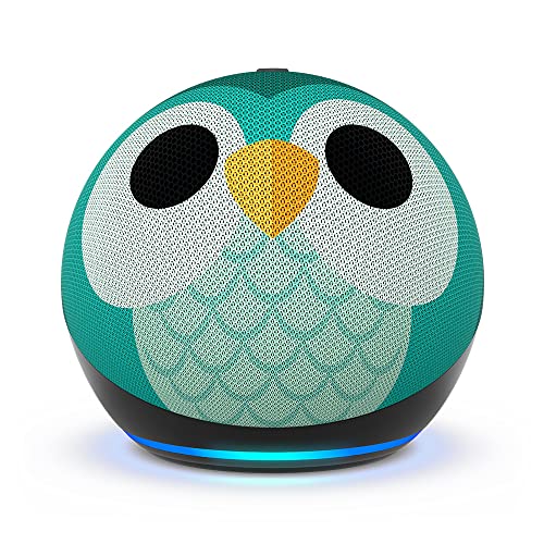 Echo Dot Kids (5th generation, 2022 release) | Wi-Fi and Bluetooth smart speaker with Alexa | Designed for kids, with parental controls | Owl - Owl - Device Only