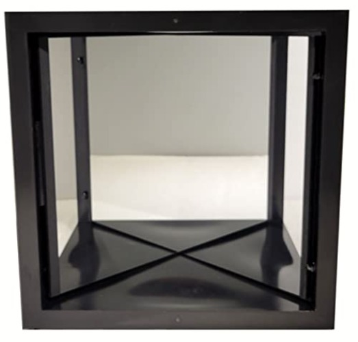 True Mirror, See The Real You Through This Non-Reversing Mirror, 12x12 Black