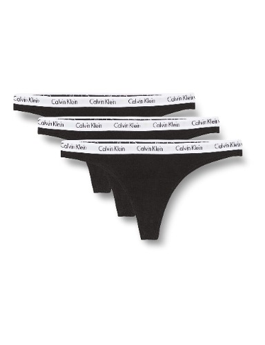 Calvin Klein dames Tanga / L zwart (black 001)