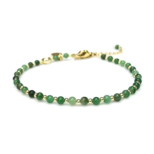 Morchic 3mm Beads Natural Gemstone Bracelet - African Aventurine
