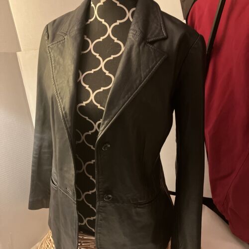 Leather Blazer, Medium