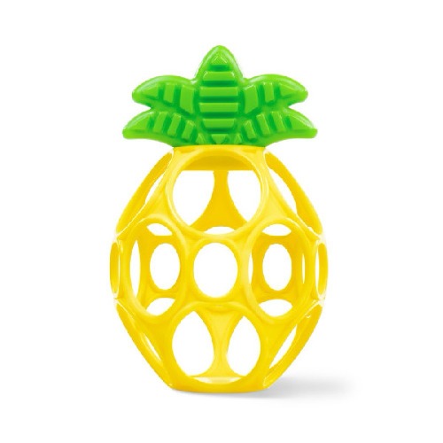 Oball Hold My Own Easy Grasp Teether Toy Pineapple