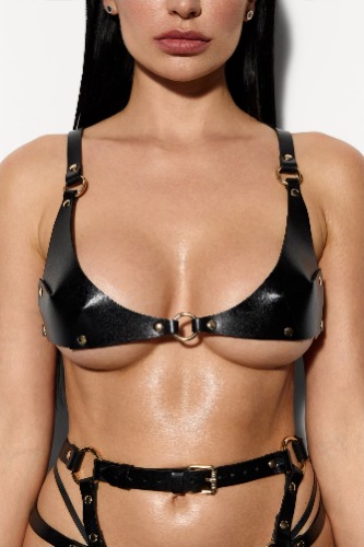 Charlene Leather Bra | M