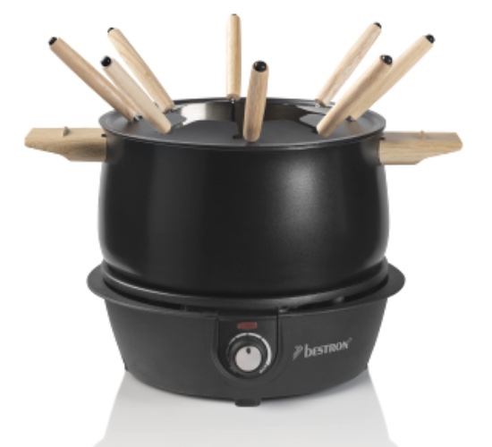 Best Fondue Set AFD850BW 8 Personen bk 1500W - Zwart/Hout