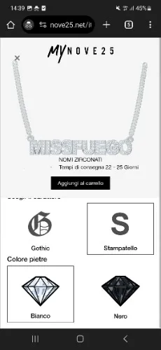 Collana personalizzata