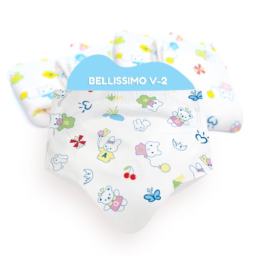 Bellissimo All Over Print Diapers | L (38"-50") / 1 Bag of 8