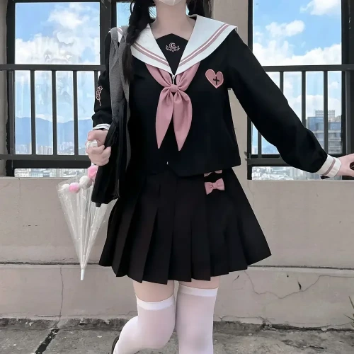 Black Pink Seifuku School Uniform