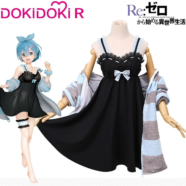 DokiDoki-R Anime Re Life in a different world from zero Cosplay Rem Homewear Costume Women Halloween